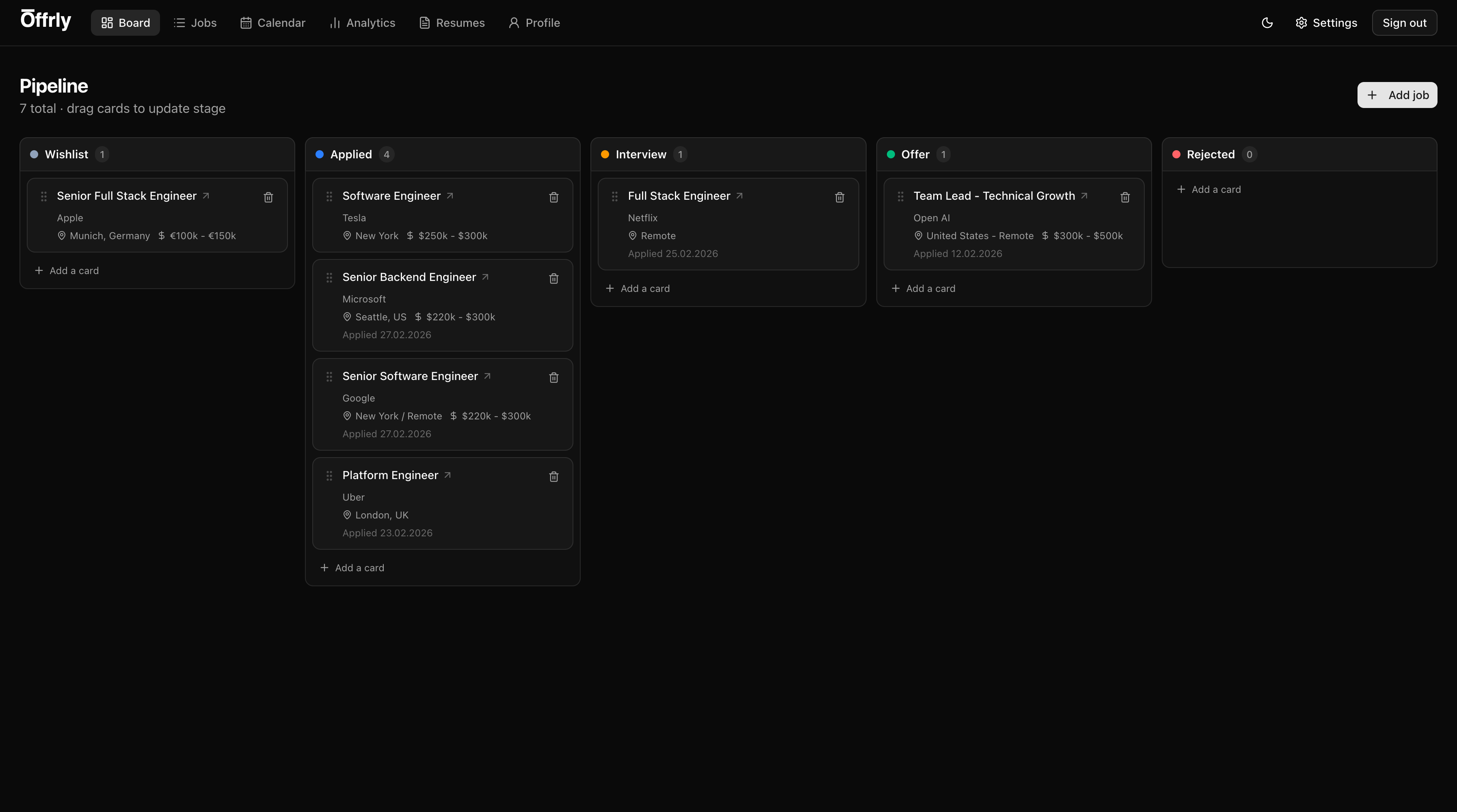 Live drag-and-drop pipeline for fast stage updates